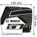 BOSCH GCL 2-50 Kombinovaný laser + LR 6 Přijímač laserového paprsku 0601066F01
