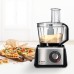 Bosch Food processor, MultiTalent 8, 1250 W, Černá, Brushed stainless steel MC812M844