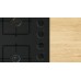 Bosch Serie 2 Plynová varná deska 60 cm tvrzené sklo, černá POH6B6K30