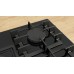 Bosch Serie 6 Plynová varná deska 75 cm Tvrzené sklo, černá PPQ7A6I40