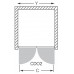 Roltechnik Sprchové dveře dvoukřídlé CDO2/850 stříbro / transparent
