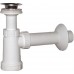 SAPHO umyvadlový sifon, nerezová výpusť 5/4", zátka řetízek, odpad 40mm, plast CV1011