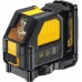 DeWALT Aku křížový laser červený s adaptérem na připojení 4x AA baterie DCE088LR