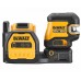 DeWALT DCE825D1G18 Laser křížový s 5ti bod. paprsky, zelený paprsek 18V 1x 2,0Ah Li-Ion
