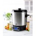 DOMO Zavařovací hrnec nerezový s LCD - 2 otvory - nerez kohout (27 l / 2000W) DO42329PC