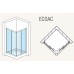 RONAL ECOAC ECO-Line rohový vstup - strana pravá*, 70cm, bílá/plast ECOD07000411