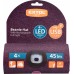 EXTOL LIGHT čepice s čelovkou 4x45lm, USB nabíjení, fialová/černá, univerzální velikost 43461