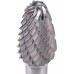 EXTOL INDUSTRIAL fréza karbidová, kulatý oblouk, pr.10x20mm/stopka 6mm,sek střední (double-cut) 8703754
