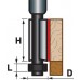 EXTOL PREMIUM fréza ořezávací do dřeva, D12,7xH25, stopka 8mm 8802123