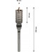 BOSCH Dutá vrtací korunka SDS-max-9 50 x 80 x 160 mm F00Y145190