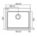 Franke Fiji FIG 610-58, 520x584 mm, granitový dřez grafit 114.0073.064