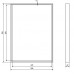 SAPHO FLOAT zrcadlo s LED osvětlením 500x700mm, bílá 22557