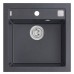 VÝPRODEJ ALVEUS FORMIC 20 kuchyňský dřez granitový, 520 x 510 mm, černá DVA OTVORY!!!!