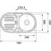 Franke Baltic BTN 614, 790x440 mm, nerezový dřez 101.0056.784