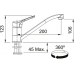 Franke FB 250 BASIC NEW kuchyňská baterie, chrom 115.0707.619