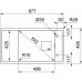 Franke Fresno FSG 611-88, 877x495 mm, fragranitový dřez, Matná černá 114.0651.012