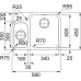 Franke SRX 160/7, 580x450 mm, Dřez, Nerez 122.0736.138