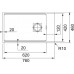 Franke Kubus 2 KNG 110-62, 760x460 mm, fragranitový dřez, Matná černá 125.0627.321