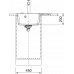 Franke Centro CNG 611-62 TL/2, 620x500 mm, fragranitový dřez, Šedý kámen 114.0637.502