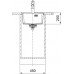 Franke Maris MRG 610-37 RTL, 410x510 mm, Fragranitový dřez, Onyx 114.0661.441