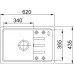 Franke Malta BSG 611-62, 620x435 mm, fragranitový dřez, Matná černá 114.0661.515