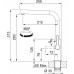 Franke FS 2841.031 MARIS SLIM Kuchyňská baterie, bez sprchy, Chrom 115.0728.390