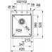 Franke Kubus KSG 218, 425x520 mm, fragranitový dřez, grafit 114.0284.899