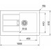 Franke Sirius SID 611, 1000x510 mm, tectonitový dřez černá 114.0120.458