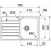 Franke Spark SKX 611-79, 790x500 mm, kuchyňský dřez, nerez 101.0582.065