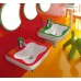 LAUFEN FLORAKIDS Umývátko pro děti 45x41 cm, s otvorem, bez přepadu, bílé LCC