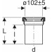 Geberit Připojovací trubka s manžetou, 110 mm 152.435.16.1