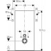 Geberit Monolith Sanitární modul pro závěsné WC, 101 cm, bílé sklo/hliník 131.022.SI.5