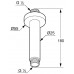 KLUDI A-Qa stropní vývod 150mm DN 15 chrom 6651505-00
