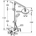 KLUDI Thermostat Dual Shower System chrom 6609505-00