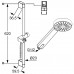 KLUDI A-Qa B sprchový set 1S 600mm chrom 6563005-00