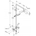 KLUDI Fizz Thermostat Dual Shower system, sprchová souprava, chrom 6709505-00