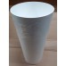 VÝPRODEJ Květináč TUBUS SLIM SHINE 30 cm, 15/27l, bílá lesk DTUS300S POŠKRÁBANÝ, BEZ VNITŘNÍ VLOŽKY!!!