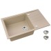 ALVEUS INTERMEZZO 130 granitový dřez, 780 x 480 mm, béžový