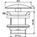 IDEAL Standard STRADA speciální odpadový ventil s volným odtokem chrom J3291AA