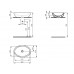 IDEAL Standard STRADA umyvadlo na desku oválné 600 x 420 x 160 K078401