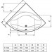IDEAL Standard ACTIVE rohová vana 150 x 150 cm K182301