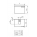 IDEAL Standard STRADA skříňka pod umyvadlo 500 x 420 x 420 šedá K2452WH