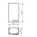 IDEAL Standard STRADA závěsná skříňka (dvířka pravá) 350 x 220 x 650 šedá K2463WH