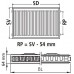 Kermi Therm X2 Profil-kompakt deskový radiátor 12 750 / 1100 FK0120711