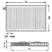 Kermi Therm X2 Profil-V deskový radiátor 12 300 / 500 FTV120300501L1K
