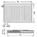 Kermi Therm X2 Profil-V deskový radiátor 12 750 / 800 FTV120750801L1K