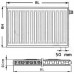 Kermi Therm X2 Profil-V deskový radiátor 12 900 / 1000 FTV120901001R1K