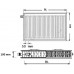 Kermi Therm X2 Profil-V deskový radiátor 22 300 / 600 FTV220300601L1K