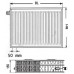 Kermi Therm X2 Profil-V deskový radiátor 33 750 / 1400 FTV330751401L1K