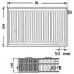 Kermi Therm X2 Profil-V deskový radiátor 33 600 / 1400 FTV330601401R1K